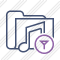 Folder Music Filter Icon