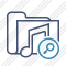 Folder Music Search Icon