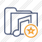 Folder Music Star Icon