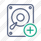 Hard Drive Add Icon