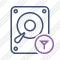 Hard Drive Filter Icon
