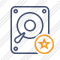 Hard Drive Star Icon