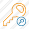 Key Search Icon