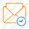 Mail Read Clock Icon