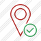 Map Pin Ok Icon