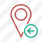 Map Pin Previous Icon