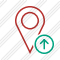 Map Pin Upload Icon