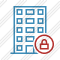 Office Building Lock Icon