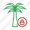 Palmtree Lock Icon