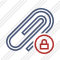 Paperclip Lock Icon