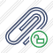 Paperclip Unlock Icon