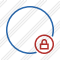 Point Blue Lock Icon