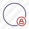 Point Purple Lock Icon