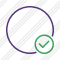 Point Purple Ok Icon