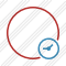 Point Red Clock Icon