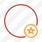 Point Red Star Icon