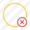 Point Yellow Cancel Icon