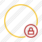 Point Yellow Lock Icon