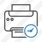 Print Black Clock Icon