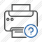 Print Black Help Icon