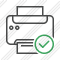 Print Black Ok Icon