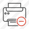 Print Black Remove Icon