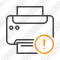 Print Black Warning Icon