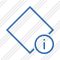 Rhombus Blue Information Icon