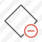 Rhombus Dark Remove Icon