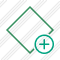 Rhombus Green Add Icon