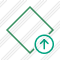 Rhombus Green Upload Icon