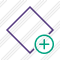 Rhombus Purple Add Icon