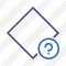 Rhombus Purple Help Icon