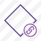 Rhombus Purple Link Icon