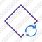 Rhombus Purple Refresh Icon