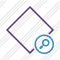 Rhombus Purple Search Icon