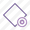 Rhombus Purple Settings Icon