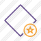 Rhombus Purple Star Icon