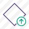 Rhombus Purple Upload Icon