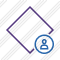 Rhombus Purple User Icon