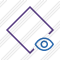 Rhombus Purple View Icon