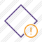 Rhombus Purple Warning Icon