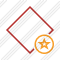 Rhombus Red Star Icon