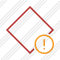 Rhombus Red Warning Icon