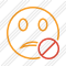 Smile Unhappy Block Icon