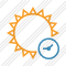 Sun Clock Icon