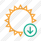 Sun Download Icon