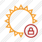 Sun Lock Icon