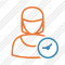 User Woman 2 Clock Icon