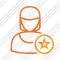 User Woman 2 Star Icon